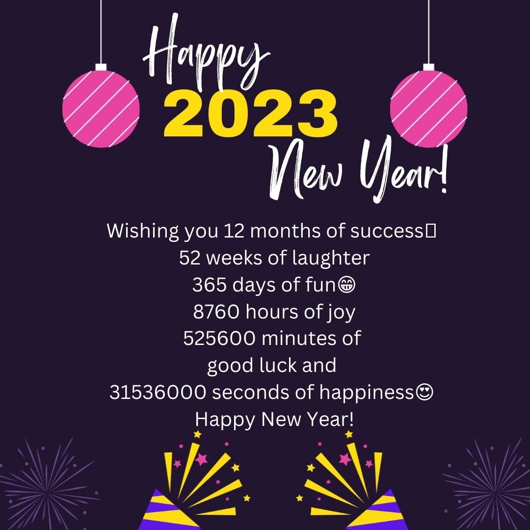 Happy New Year Wishes to Send Everyone You Know in 2023