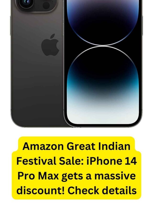 Amazon Great Indian Festival Sale: iPhone 14 Pro Max gets a massive discount! Check details