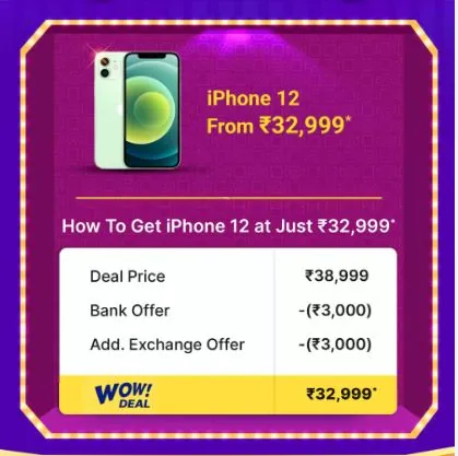 iPhone 12, iPhone 13 discounts in Flipkart, Amazon sales 