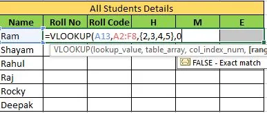 vlookup with multiple criteria in different columns in excel